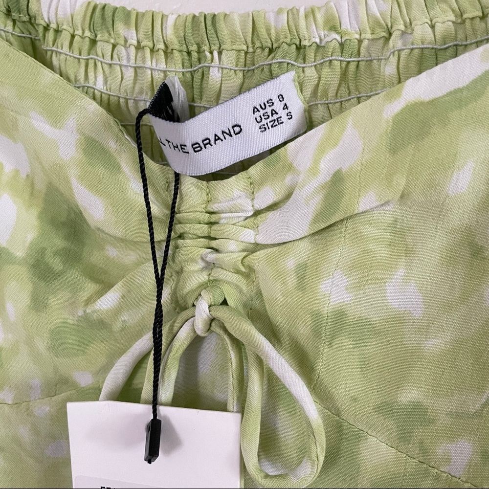 NWT Faithfull the Brand Arianne Roos Lime Green Mini Dress - Picture 15 of 16